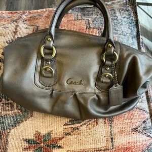 Coach Ashley Sabrina satchel pewter handbag
